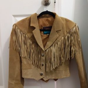 Vintage Pioneer Wear fringe jacket - rare
